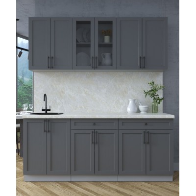 Готовая кухня Тренд Soft-touch 1,9А (Пепел/Пепел) фабрика Интерлиния Готовая кухня Тренд Soft-touch 1,9А (Пепел/Пепел) фабрика Интерлиния