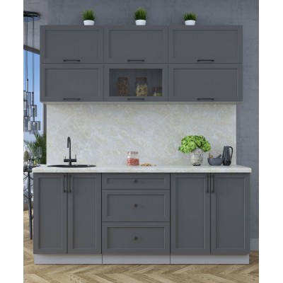 Готовая кухня Тренд Soft-touch 1,9Б (Пепел/Пепел) фабрика Интерлиния Готовая кухня Тренд Soft-touch 1,9Б (Пепел/Пепел) фабрика Интерлиния