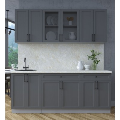 Готовая кухня Тренд Soft-touch 2,0А (Пепел/Пепел) фабрика Интерлиния Готовая кухня Тренд Soft-touch 2,0А (Пепел/Пепел) фабрика Интерлиния