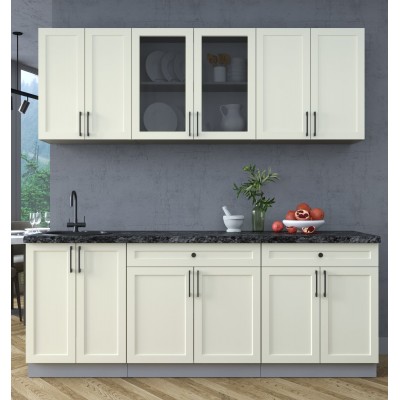 Готовая кухня Тренд Soft-touch 2,1А (Белый/Белый) фабрика Интерлиния Готовая кухня Тренд Soft-touch 2,1А (Белый/Белый) фабрика Интерлиния