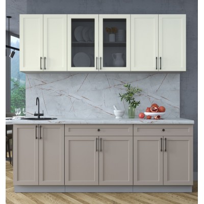 Готовая кухня Тренд Soft-touch 2,1А (Белый/Луна) фабрика Интерлиния Готовая кухня Тренд Soft-touch 2,1А (Белый/Луна) фабрика Интерлиния