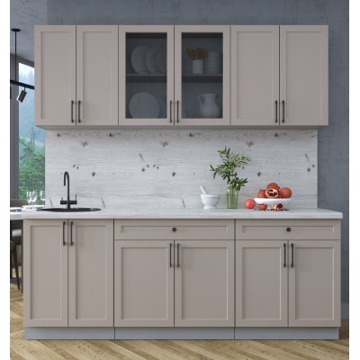 Готовая кухня Тренд Soft-touch 2,1А (Луна/Луна) фабрика Интерлиния Готовая кухня Тренд Soft-touch 2,1А (Луна/Луна) фабрика Интерлиния