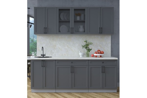 Готовая кухня Тренд Soft-touch 2,1А (Пепел/Пепел) фабрика Интерлиния