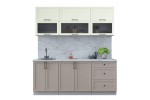 Готовая кухня Тренд Soft-touch 2,0Б (Белый/Луна) фабрика Интерлиния