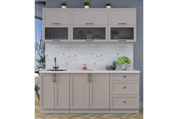 Готовая кухня Тренд Soft-touch 2,0Б (Луна/Луна) фабрика Интерлиния