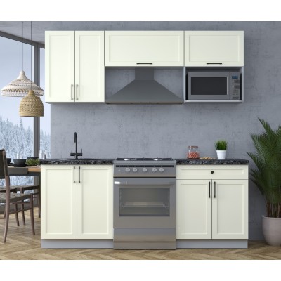 Готовая кухня Тренд Soft-touch 2,0В (Белый/Белый) фабрика Интерлиния Готовая кухня Тренд Soft-touch 2,0В (Белый/Белый) фабрика Интерлиния