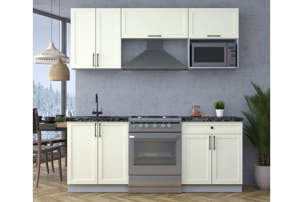 Готовая кухня Тренд Soft-touch 2,0В (Белый/Белый) фабрика Интерлиния