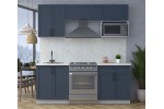 Готовая кухня Тренд Soft-touch 2,0В (Индиго/Индиго) фабрика Интерлиния