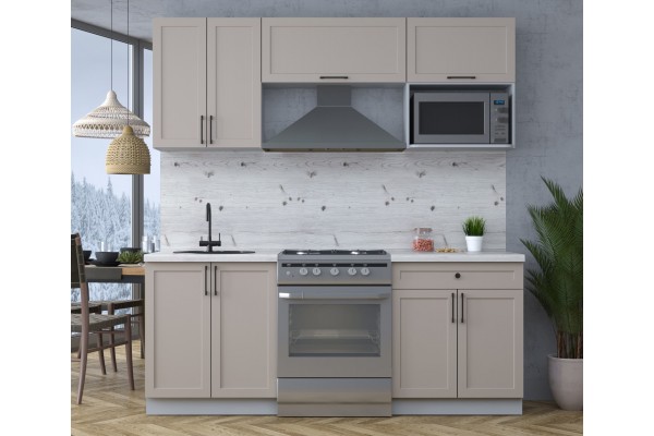 Готовая кухня Тренд Soft-touch 2,0В (Луна/Луна) фабрика Интерлиния