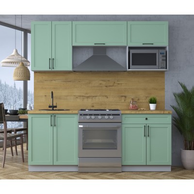 Готовая кухня Тренд Soft-touch 2,0В (Мята/Мята) фабрика Интерлиния Готовая кухня Тренд Soft-touch 2,0В (Мята/Мята) фабрика Интерлиния