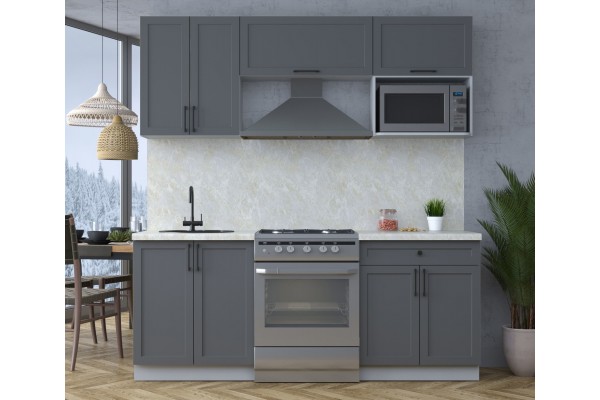 Готовая кухня Тренд Soft-touch 2,0В (Пепел/Пепел) фабрика Интерлиния