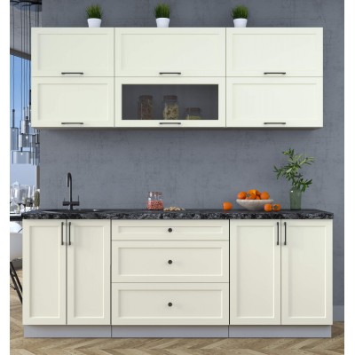 Готовая кухня Тренд Soft-touch 2,1Б (Белый/Белый) фабрика Интерлиния Готовая кухня Тренд Soft-touch 2,1Б (Белый/Белый) фабрика Интерлиния