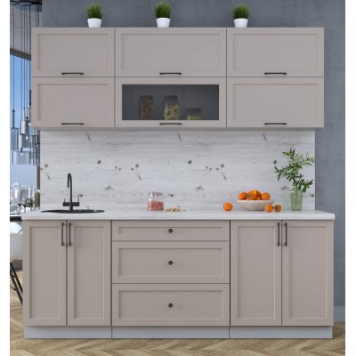 Готовая кухня Тренд Soft-touch 2,1Б (Луна/Луна) фабрика Интерлиния Готовая кухня Тренд Soft-touch 2,1Б (Луна/Луна) фабрика Интерлиния