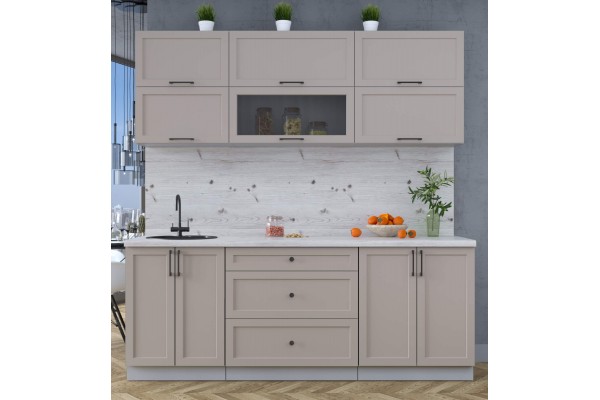 Готовая кухня Тренд Soft-touch 2,1Б (Луна/Луна) фабрика Интерлиния