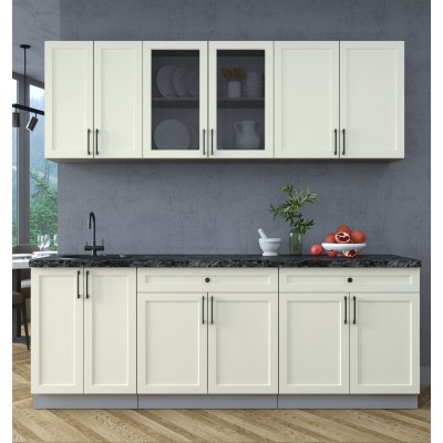 Готовая кухня Тренд Soft-touch 2,2А (Белый/Белый) фабрика Интерлиния Готовая кухня Тренд Soft-touch 2,2А (Белый/Белый) фабрика Интерлиния