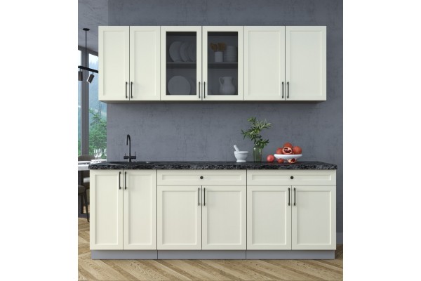 Готовая кухня Тренд Soft-touch 2,2А (Белый/Белый) фабрика Интерлиния