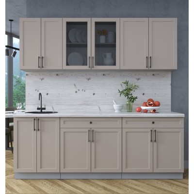 Готовая кухня Тренд Soft-touch 2,2А (Луна/Луна) фабрика Интерлиния Готовая кухня Тренд Soft-touch 2,2А (Луна/Луна) фабрика Интерлиния