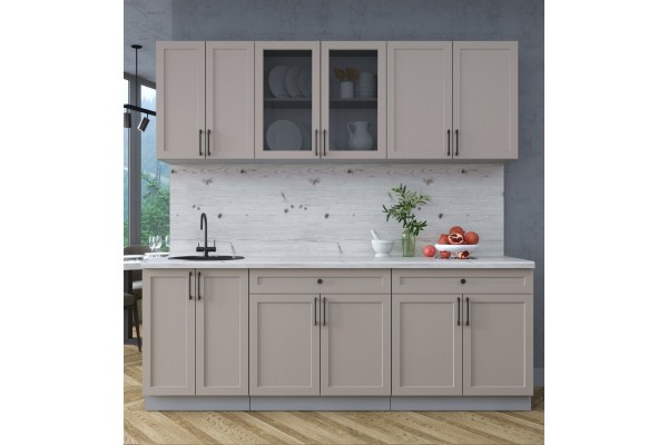 Готовая кухня Тренд Soft-touch 2,2А (Луна/Луна) фабрика Интерлиния