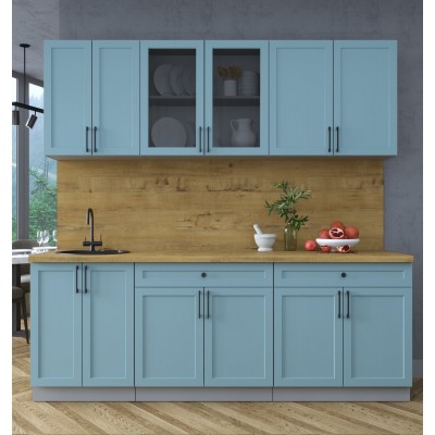 Готовая кухня Тренд Soft-touch 2,2А (Океан/Океан) фабрика Интерлиния Готовая кухня Тренд Soft-touch 2,2А (Океан/Океан) фабрика Интерлиния