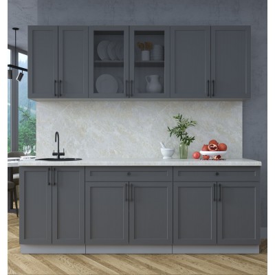 Готовая кухня Тренд Soft-touch 2,2А (Пепел/Пепел) фабрика Интерлиния Готовая кухня Тренд Soft-touch 2,2А (Пепел/Пепел) фабрика Интерлиния