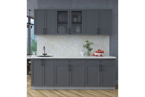 Готовая кухня Тренд Soft-touch 2,2А (Пепел/Пепел) фабрика Интерлиния