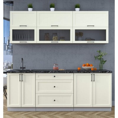 Готовая кухня Тренд Soft-touch 2,2Б (Белый/Белый) фабрика Интерлиния Готовая кухня Тренд Soft-touch 2,2Б (Белый/Белый) фабрика Интерлиния