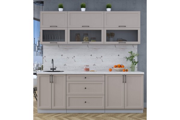 Готовая кухня Тренд Soft-touch 2,2Б (Луна/Луна) фабрика Интерлиния