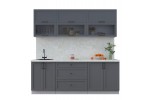 Готовая кухня Тренд Soft-touch 2,2Б (Пепел/Пепел) фабрика Интерлиния