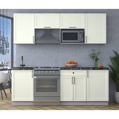 Готовая кухня Тренд Soft-touch 2,2В (Белый/Белый) фабрика Интерлиния Готовая кухня Тренд Soft-touch 2,2В (Белый/Белый) фабрика Интерлиния