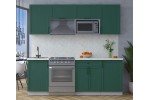 Готовая кухня Тренд Soft-touch 2,2В (Изумруд/Изумруд) фабрика Интерлиния