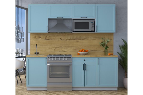 Готовая кухня Тренд Soft-touch 2,2В (Океан/Океан) фабрика Интерлиния