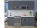 Готовая кухня Тренд Soft-touch 2,2В (Пепел/Пепел) фабрика Интерлиния