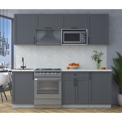 Готовая кухня Тренд Soft-touch 2,2В (Пепел/Пепел) фабрика Интерлиния Готовая кухня Тренд Soft-touch 2,2В (Пепел/Пепел) фабрика Интерлиния