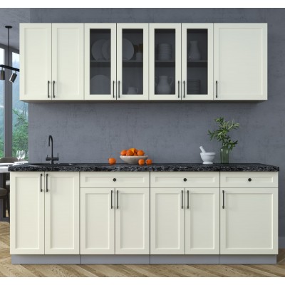 Готовая кухня Тренд Soft-touch 2,3А (Белый/Белый) фабрика Интерлиния Готовая кухня Тренд Soft-touch 2,3А (Белый/Белый) фабрика Интерлиния