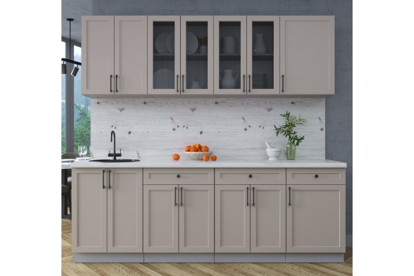 Готовая кухня Тренд Soft-touch 2,3А (Луна/Луна) фабрика Интерлиния