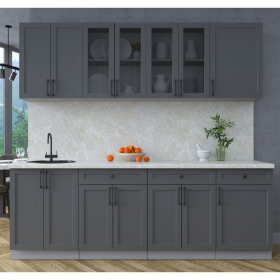 Готовая кухня Тренд Soft-touch 2,3А (Пепел/Пепел) фабрика Интерлиния Готовая кухня Тренд Soft-touch 2,3А (Пепел/Пепел) фабрика Интерлиния