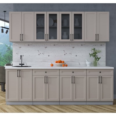 Готовая кухня Тренд Soft-touch 2,4А (Луна/Луна) фабрика Интерлиния Готовая кухня Тренд Soft-touch 2,4А (Луна/Луна) фабрика Интерлиния