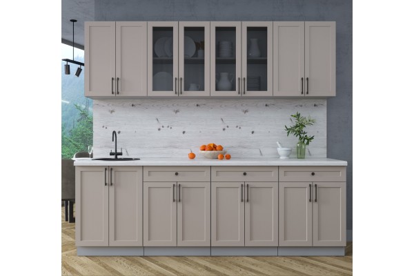 Готовая кухня Тренд Soft-touch 2,4А (Луна/Луна) фабрика Интерлиния