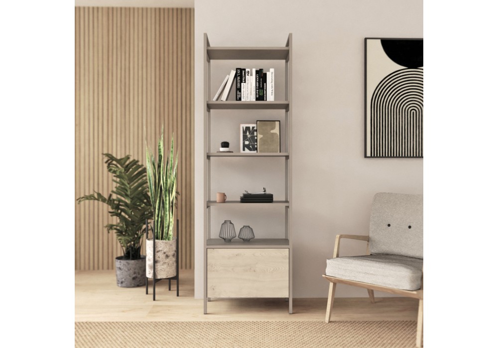 Стеллаж Crafto Бонд Мини Лофт 06 (латте каштан) 600 320 1900 Стеллаж Crafto Бонд Мини Лофт 06 (латте каштан) 600 320 1900