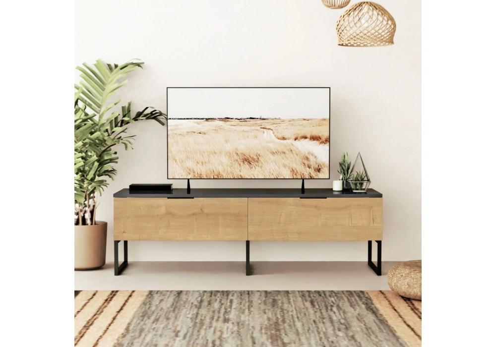 Тумба Crafto Рокки 01 (графит дуб) 1500 380 470 Тумба Crafto Рокки 01 (графит дуб) 1500 380 470