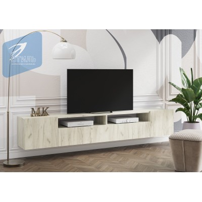 Тумба ТВ Соло 16 - Дуб Крафт белый (МК Стиль) Тумба ТВ Соло 16 - Дуб Крафт белый (МК Стиль)