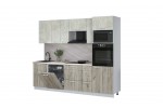 Кухонный гарнитур Мила Лайт 2,6-ПМ1 (Бетон лайт/Дуб серый/Сосна бискайская) фабрика Интерлиния в Минске Кухонный гарнитур Мила Лайт 2,6-ПМ1 (Бетон лайт/Дуб серый/Сосна бискайская) фабрика Интерлиния